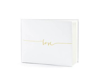 Guestbook - Beige - Love - 24 x 18.5 cm - 22 pages