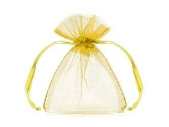 Organza bags - Gold - 20 pieces - 7.5 x 10cm