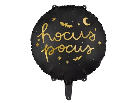 Black foil balloon Hocus Pocus - 45 cm - Halloween