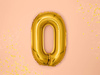 Foil balloon - Letter "O" - Gold - 35 cm