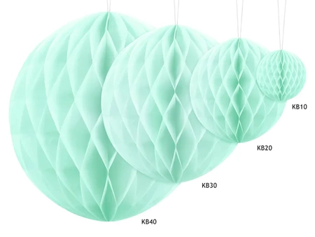 Tissue paper ball - Light mint - 20cm