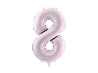 Foil balloon - Number 8 - Purple - 72cm