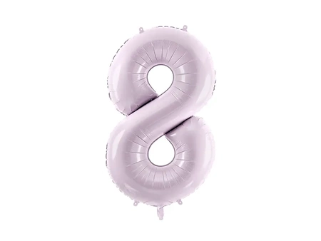 Foil balloon - Number 8 - Purple - 72cm