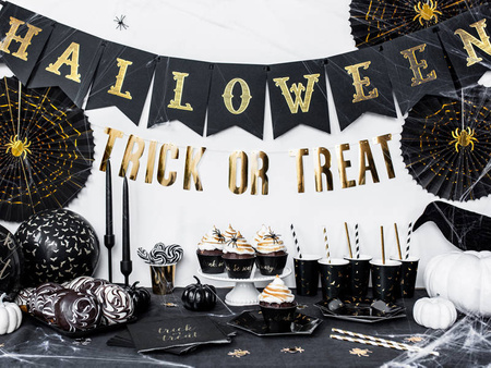 Banner - Trick or Treat - Gold - 12 x 80 cm