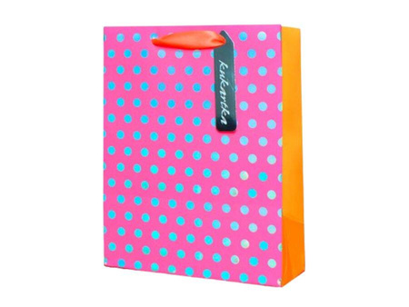 Gift bag - neon - pink - 1 pc.