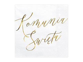 Paper napkins - Holy Communion - White - 33x33cm - 20 pieces