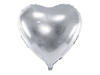 Foil balloon - Heart - Silver - 61 cm