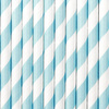 Paper Straws - Light Blue - 19,5 cm - 10 pcs