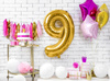 Foil balloon - Number "9" - Gold - 86 cm