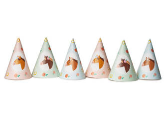 Paper caps - Horses - 16cm - 6 pcs.