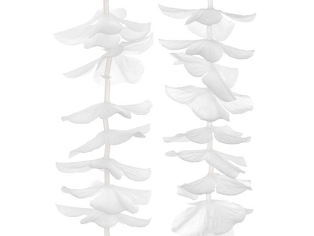 Backdrop garland - Flowers - White - 180 cm