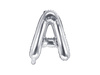 Foil balloon - Letter "A" - Silver - 35 cm