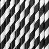 Paper Straws - Black and White - 10 pieces