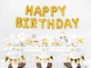 Foil balloon - Happy Birthday - Gold - 340 x 35 cm