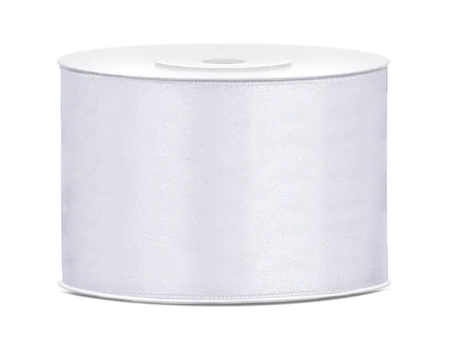 Satin ribbon - White - 50mm/25m