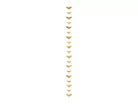 Garland - Bats - Gold - 150 cm