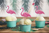 Cake topper - Aloha Flamingos - 15-23.5 cm - 6 pcs