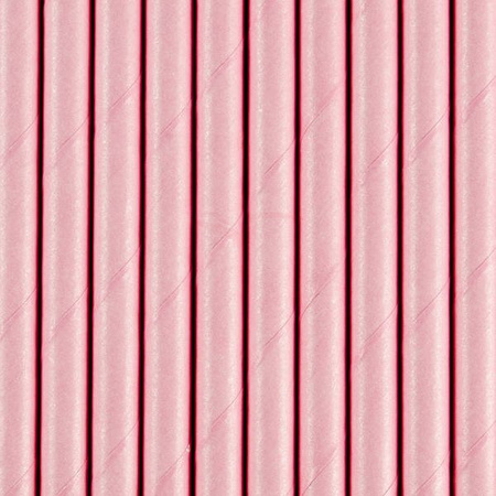 Paper straws - Pink - 19.5 cm - 10 pieces