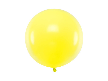 Latex Balloon 60cm - Round - Pastel Lemon Zest