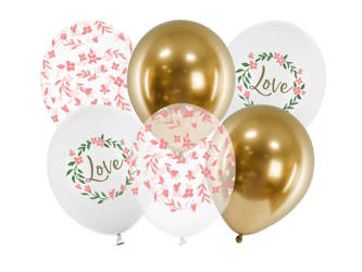 Balloons 30cm - Love - Mix - 6 pcs.