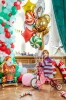 Foil balloon, standing - Santa Claus - 63x106 cm