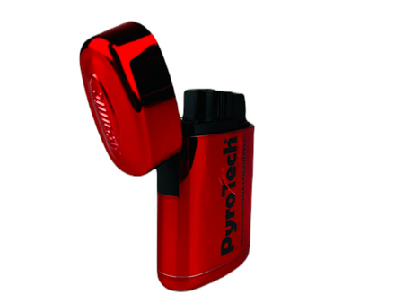 AT-JET LIGHTER METALIC BURNER / GLOW LIGHTER - RED - ATOMIC