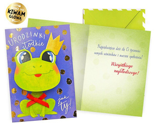 Greeting card - Birthday - Frog