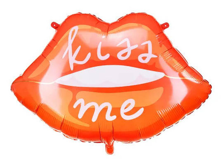 Foil balloon - Lips - Kiss Me - 86,5 x 65 cm