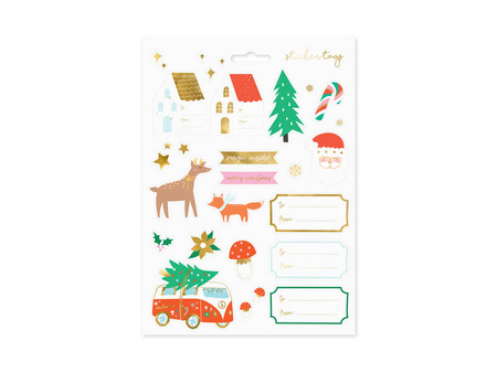 Christmas stickers - Winter Forest - 20 pcs.