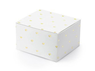 Gift boxes - Hearts - 6 x 3.5 x 5.5 cm - 10 pcs.