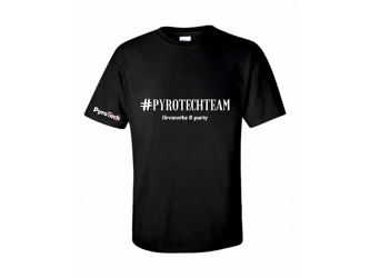 T-SHIRT #pyrotechteam - XL - black - 1 pcs.