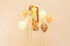 Foil balloon - Number 1 - Giraffe - 42 x 90 cm - 1 pc.