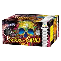 PSYCHODELIC SKULL launcher - 73 shots - 25mm - B73-2501 - SuperPower