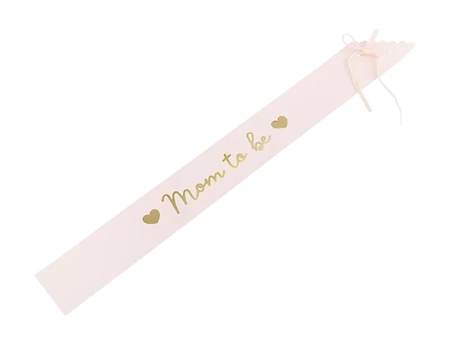 Sash - Mom to be - 75 cm - pale pink