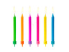 Birthday candles Colorful mix - 6.5 cm - 6 pcs.