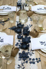 Paper Flowers - Dark Blue - 3 pieces