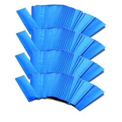 PAPER CONFETTI - LOOSE - BLUE METALLIC RECTANGLES - 1KG