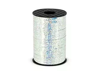 Plastic ribbon - holographic metallized- 5mm/225m - 1 pcs.