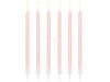 Birthday candles - Smooth - Pink - 14cm - 12 pieces