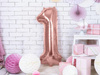 Foil balloon - Number "1" - Pink gold - 86 cm