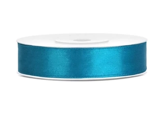 Satin ribbon - Turquoise - 12mm/25m