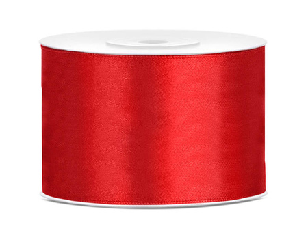 Satin ribbon - Red - 50mm / 1m