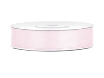 Satin ribbon - Light powder pink - 12mm x 25m