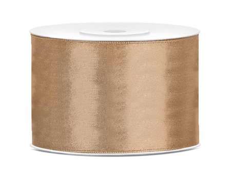 Satin Ribbon - Light Gold - 50mm / 1m