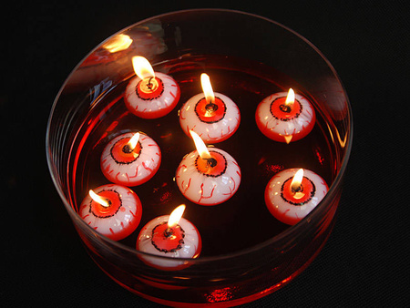 Floating candle for Halloween - Eye - 1 pc.