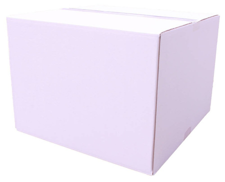 WHITE CARDBOARD BOX - 40x40x30cm