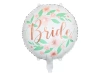 Foil balloon - Bride - Flowers - White - 45cm