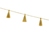 Fabric garland - Tassels - Gold - 1.9 m