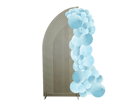 Semi-milled balloon decoration wall - Left Wing - 170x70 cm