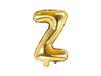 Foil balloon - Letter "Z" - Gold - 35 cm